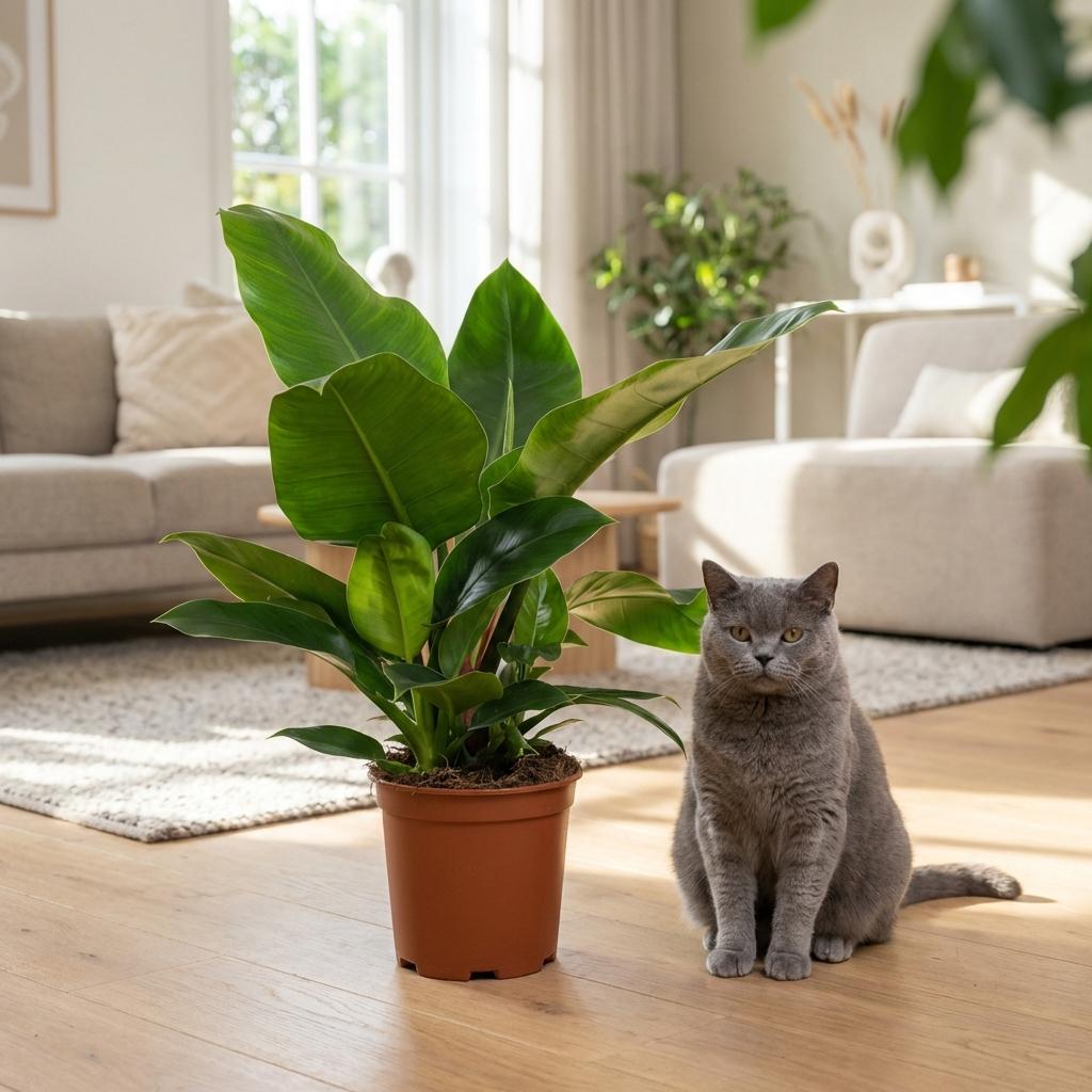 Plante d'intérieur - Philodendron - Philodendron Imperial Green - Vert - Entretien facile - 1 Plante - Pot 19cm - Hauteur 65cm