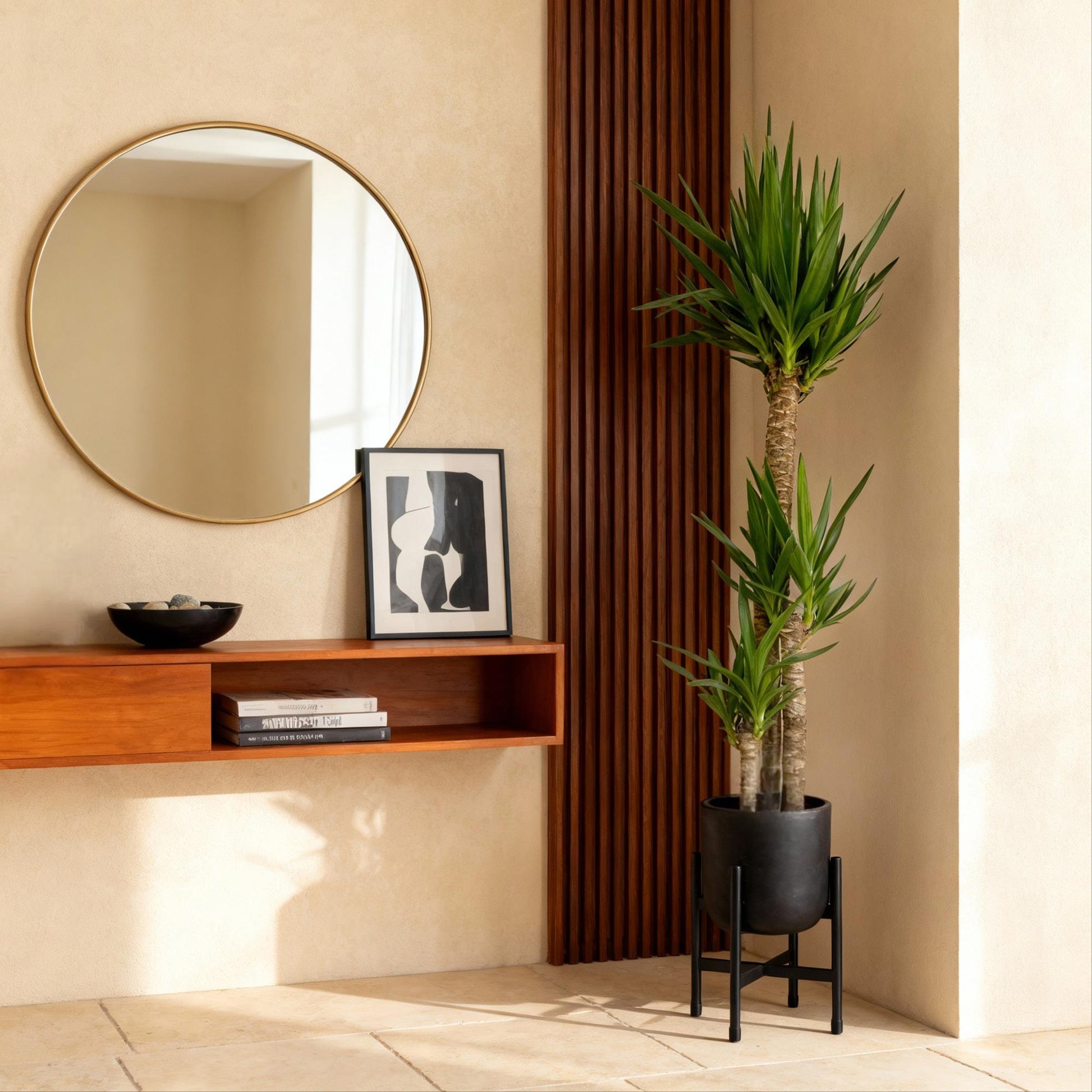 Plante d'intérieur - Yucca elephantipes - Yucca - Peu d'entretien - Vert - 1 - Pot 24cm - Hauteur 140cm