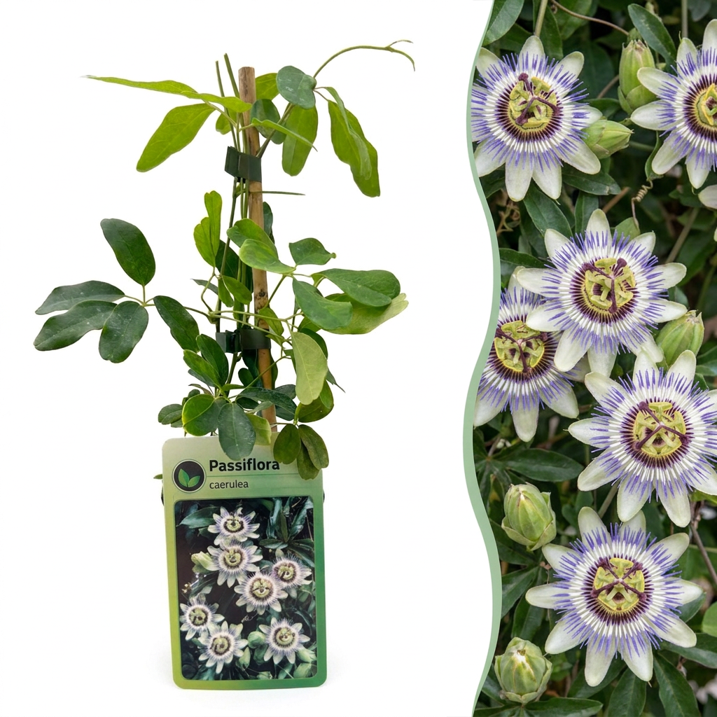 Passiflore bleue (Passiflora caerulea) - grimpante fleurie exotique