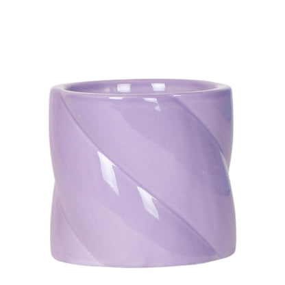 Cache-pot céramique pastel - rondeurs gourmandes - lilas