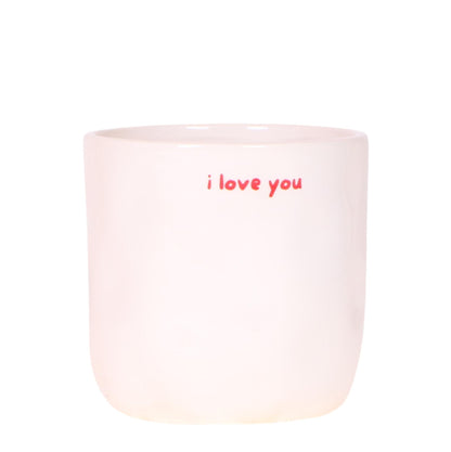 Cache-pot céramique « I Love You » - le cadeau qui dit tout